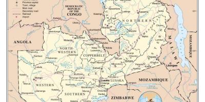 Karte ceļu zambi