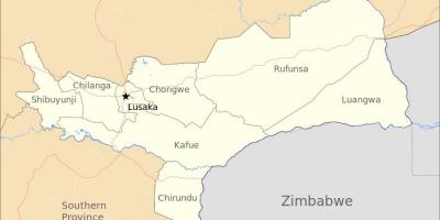 Karte lusaka Zambija
